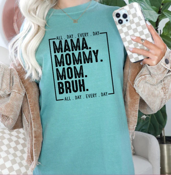 Mama.Mommy.Mom.Bruh Hoodie