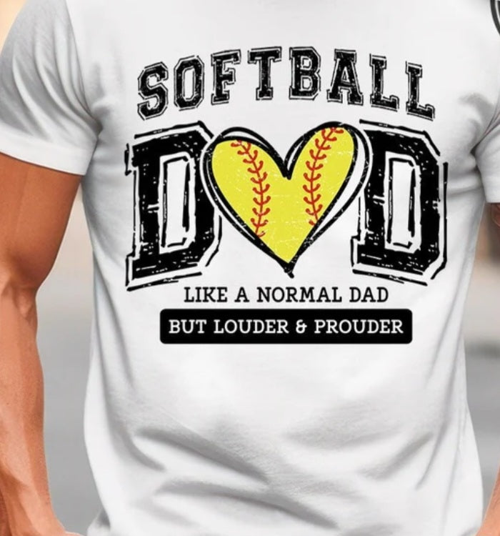 Softball Dad T-Shirt Sublimation