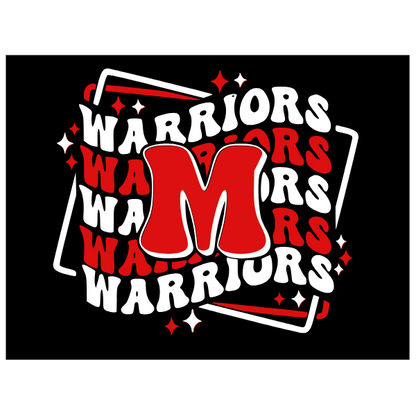 DM M, Warriors Wavy Long Sleeve Shirt