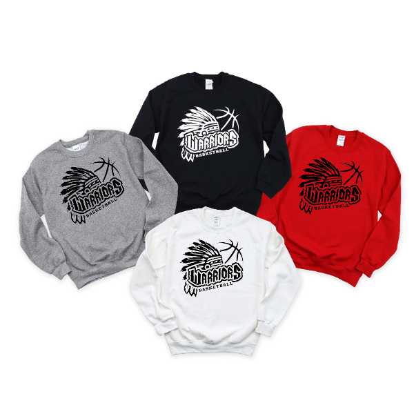 WB Warriors Basketball Crewneck