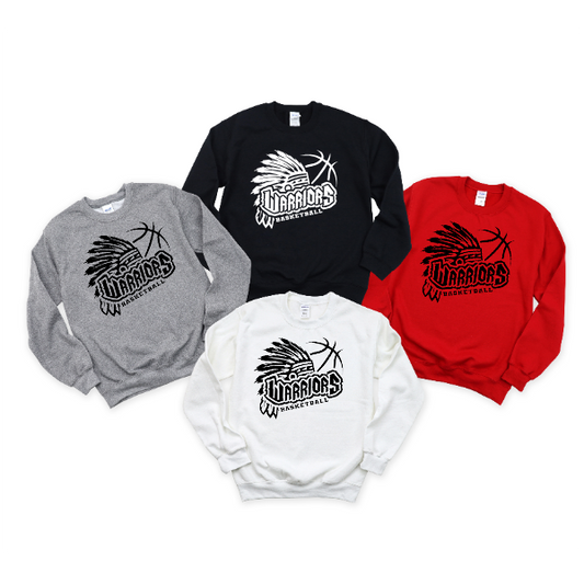 WB Warriors Basketball Crewneck