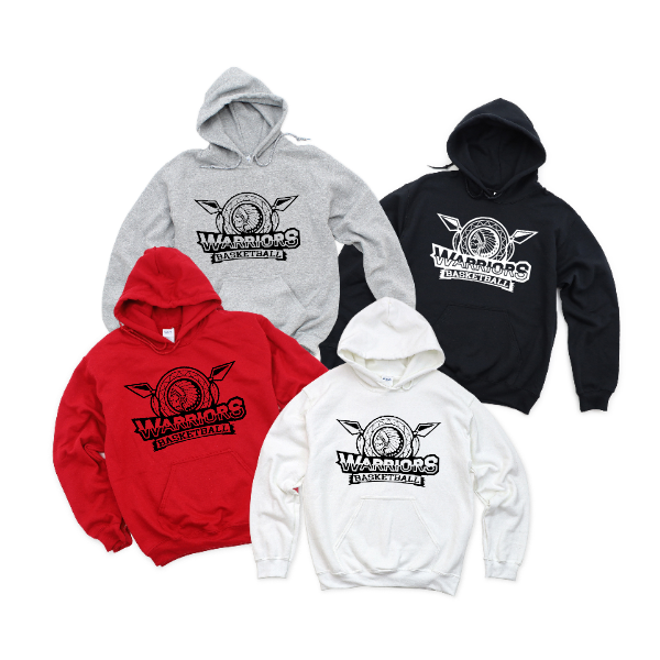 WB Warriors Basketball arrow Hoodie