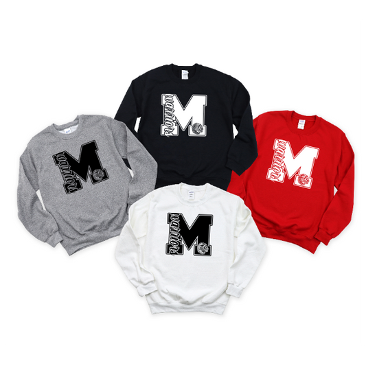 DM "M' monogram Warriors Crewneck