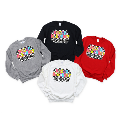 DM Dassa Colorful Checkered Crewneck