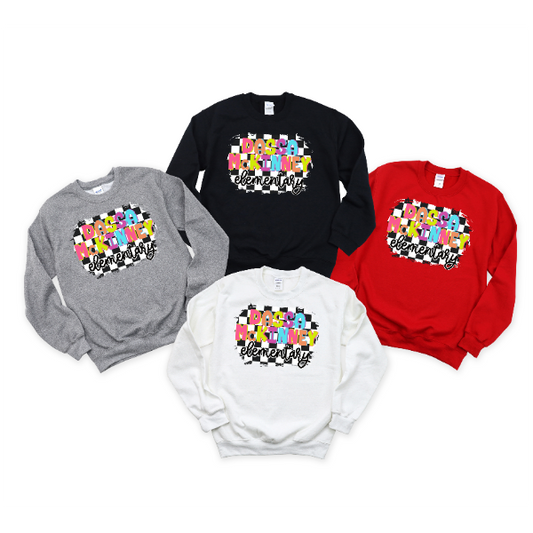 DM Dassa Colorful Checkered Crewneck