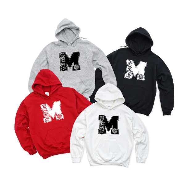 DM "M' monogram Warriors Hoodie