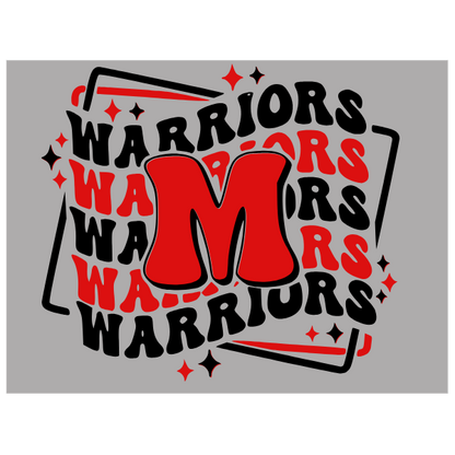 DM M, Warriors Wavy Long Sleeve Shirt