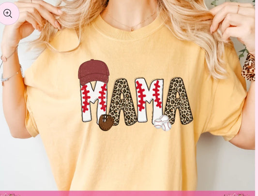 Mama ( baseball theme) T-Shirt